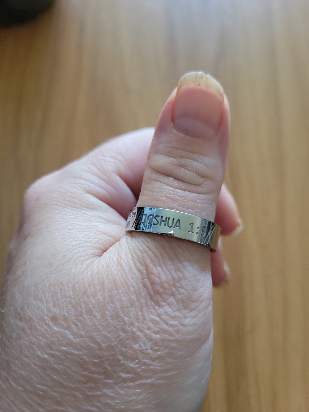 👻BUY 1 GET 1 FREE👻Stainless Steel Prayer Band Ring - Joshua Engraved
